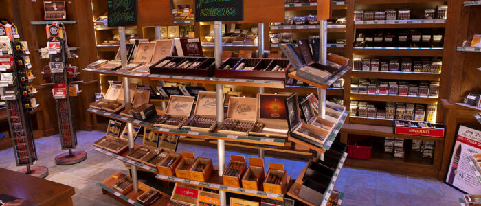 Famous Smoke Shop Exclusive Cigar Display