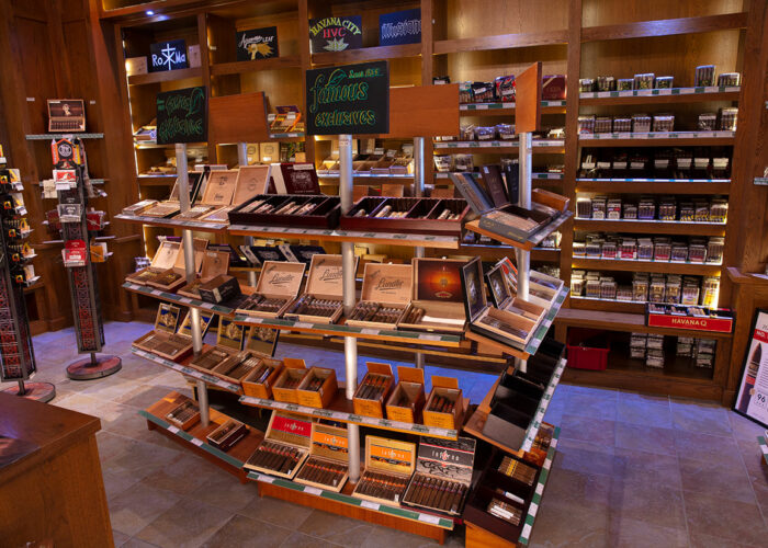 Famous Smoke Shop Exclusive Cigar Display