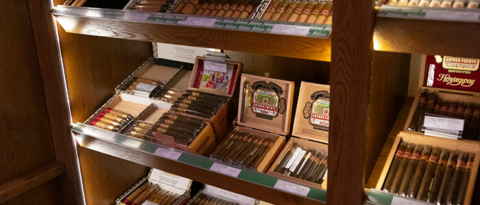 Famous Smoke Shop Retail Store Arturo Fuente Shelves