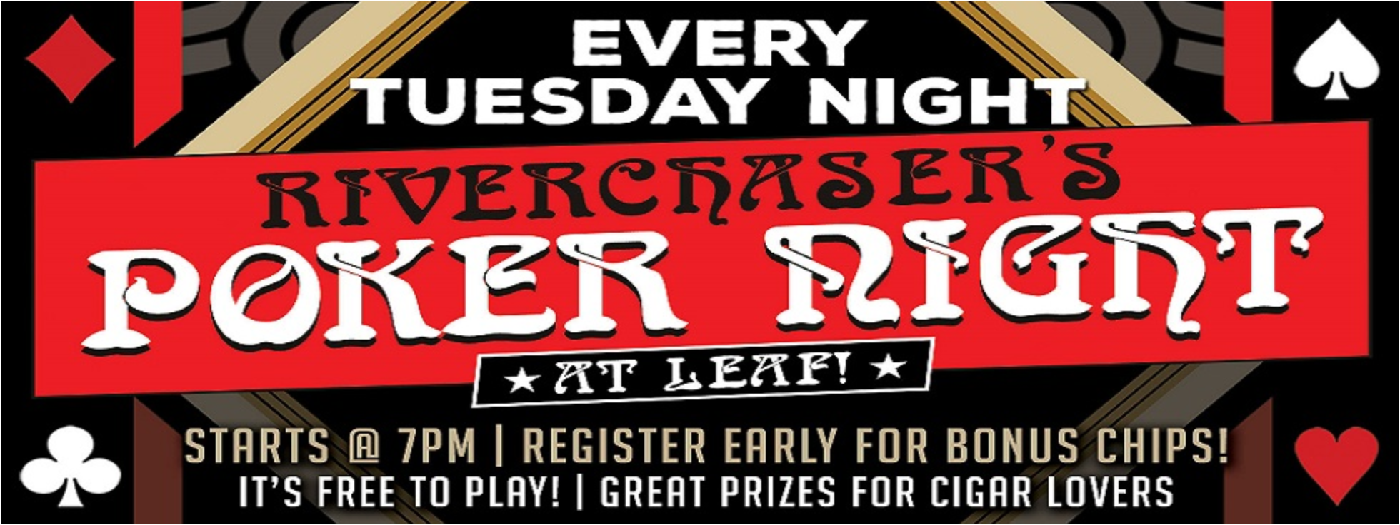 Lear Cigar Bar Event Riverchaser's Poker